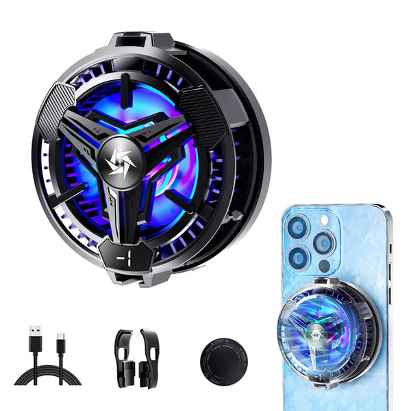 Magnetic Cooler for Phones & Tablets with Digital Temp Display
