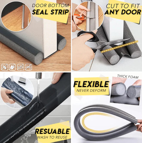 ADHESIVE-FREE DOOR BOTTOM SEAL STRIP