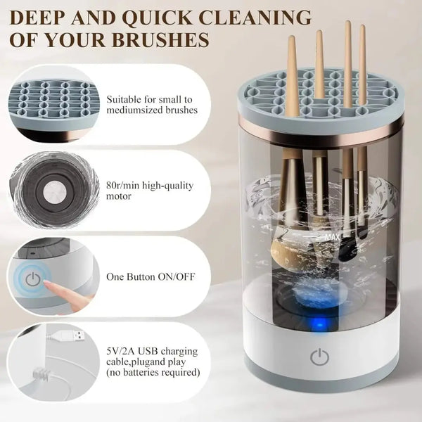 Automatic Multi Brush Cleaner - Effortless Brush Cleaning